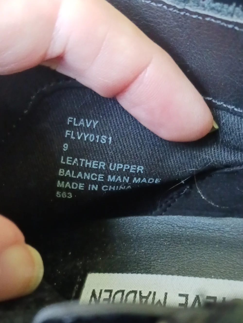 NWOT Steve Madden Flavy Black Leather Perforated Hidden Wedge Size 9